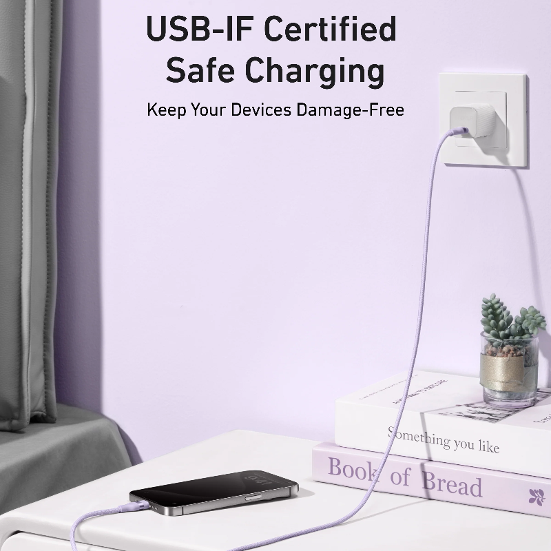 قیمت و خرید کابل شارژ 240 وات 1.8 متری USB-C به USB-C انکر مدل A82E2